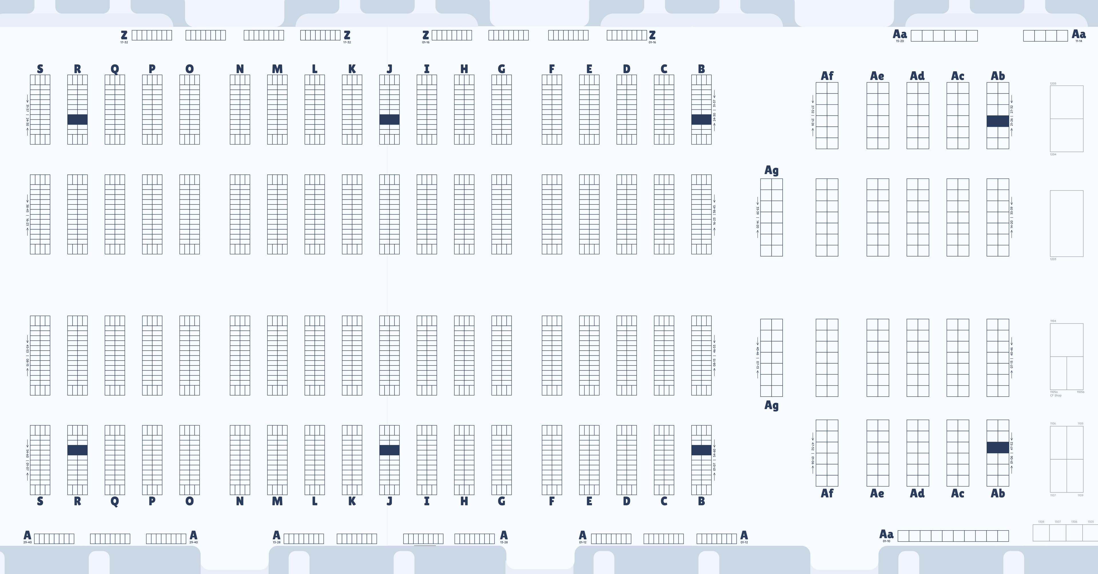 Comic Frontier 22 Interactive Map Floorplan - Stands highlight